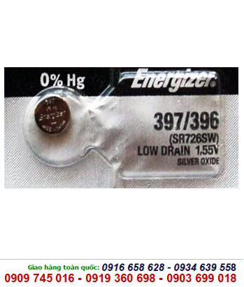  Energizer 397,SR726SW, Pin đồng hồ đeo tay 1,55v Silver Oxide Energizer 397,SR726SW chính hãng 